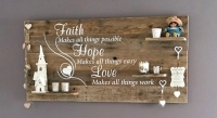 Workshop Wandbord Faith, Hope, Love