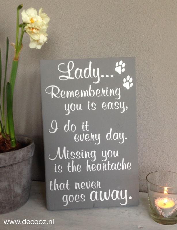 'Lady Remembering you ...'
