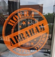 Sticker 'Abraham stempel'
