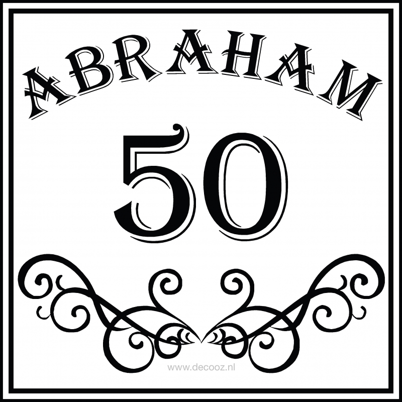 Sticker Abraham 50