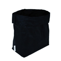 Essent'ial wasbare papieren zak zwart (M)