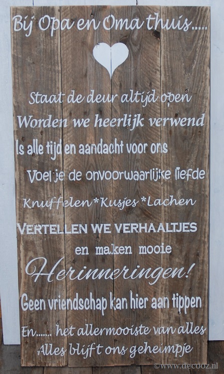 Janice Makkelijker maken omroeper Tekstbord met eigen tekst 120 x 70 cm - www.decooz.nl