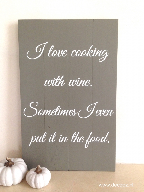 I love cooking with wine