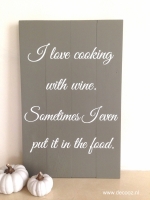 I love cooking with wine
