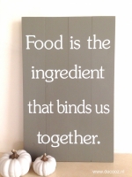 Food is the ingredient that binds us together