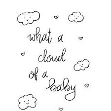 Poster What a cloud of a baby, Housevitamin