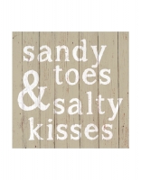 Sandy toes & salty kisses servetten