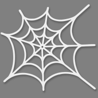 Spinneweb van karton