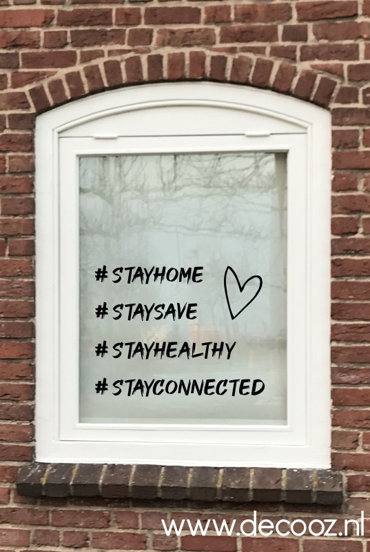 Sticker Stay Home, Stay Save