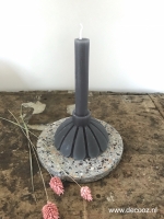 Sculpture Petal Candle, kleur antraciet