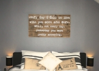 'Every day I fall in love ...' 